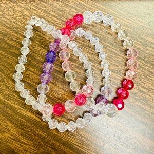 Colorful 3pc Set of Beaded Bracelets